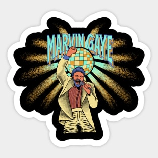 Marvin Gaye Retro Design Sticker